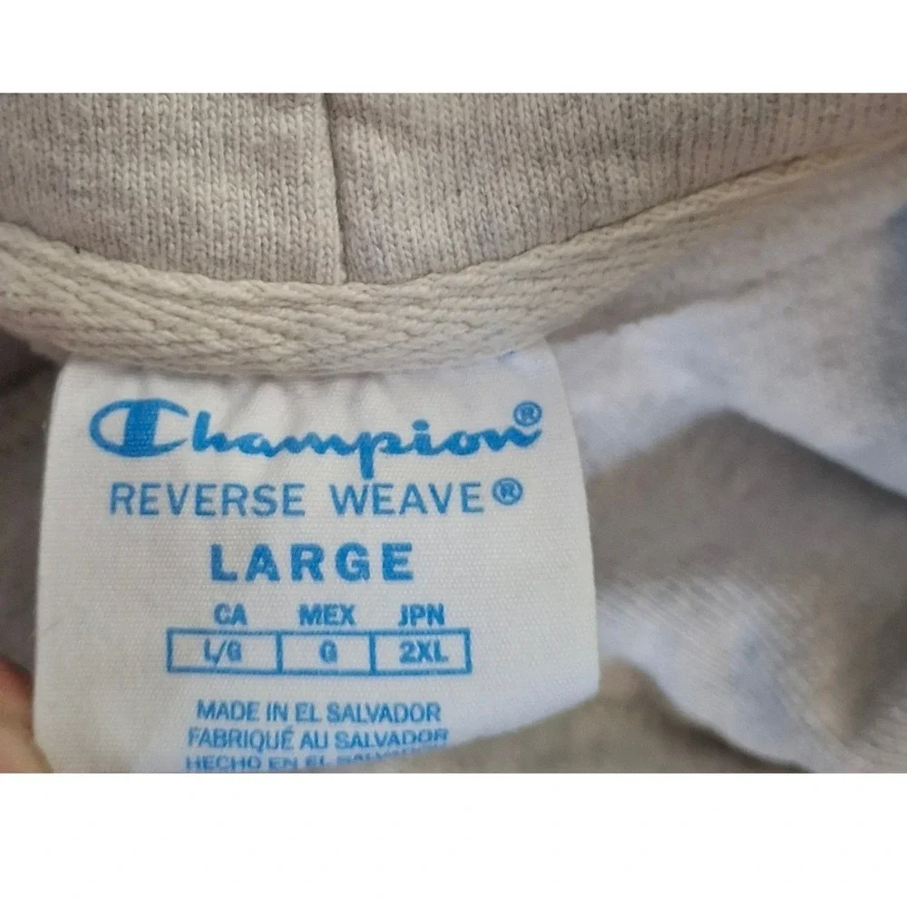 Champion Reverse Weave Fairfield University Hoodie Mens Large Gray Heavy